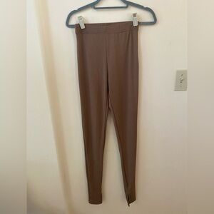 SORELLA RIBBED TAN NEUTRAL WOMENS LEGGINGS